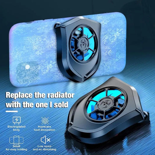 Mobile Phone Radiator Universal Phone Cooler Fan Suction Cup Holder Heat Sink For IPhone Samsung Huawei